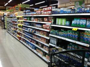 Barlow Foods aisle where fucking around often takes place.