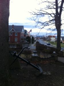 The famous really big anchor of New River.