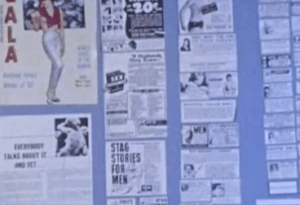 A series of lewd pamphlets recently seized by Lankville police.